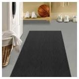 TrafficMaster Charcoal 2 ft. 2 in. x Your Choice Length Stair Runner   Customer Returns See Pictures