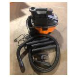 RIDGID 4 Gal. 5.0 Peak HP Portable Shop Vacuum Wet Dry Vac with Fine Dust Filter, Locking Hose and Attachments WD4070 Customer Returns See Pictures