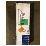 Glacier Bay Raincan 6 -Spray Round Shower Head with Adjustable Heads in Brushed Nickel   Customer Returns See Pictures