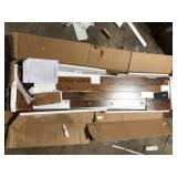 BYBLIGHT Turrella 63 in. W Mix Brown Rectangle Wood Sofa Console Table, Farmhouse Behind Couch Table for Living Room, Hallway  Customer Returns See Pictures