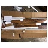 BYBLIGHT Turrella 63 in. W Mix Brown Rectangle Wood Sofa Console Table, Farmhouse Behind Couch Table for Living Room, Hallway  Customer Returns See Pictures