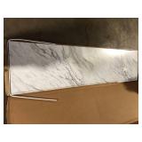 Hampton Bay 8 ft Straight Laminate Countertop Kit Included in Gloss Calcutta Marble   Customer Returns See Pictures