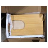 FUFU&GAGA Modern Cat Litter Box Enclosure, Indoor Hidden Litter Box Furniture Cat Washroom Storage with Lock Sisal Door for Rooms  Customer Returns See Pictures