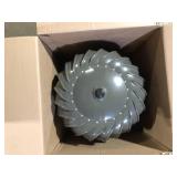 Master Flow 12 in. Weathered Wood Galvanized Steel Internally Braced Dual-Bearing Wind Roof Turbine  Customer Returns See Pictures