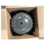 Master Flow 12 in. Weathered Wood Galvanized Steel Internally Braced Dual-Bearing Wind Roof Turbine  Customer Returns See Pictures