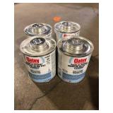 Lot of Oatey Rain-R-Shine 32 oz. Medium Blue PVC Cement  Customer Returns See Pictures