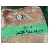 Frozen Pork Belly - 6LBs Vacuum Sealed, US Inspected