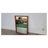Huge mirror with wood frame (Dimension of 30"W x 43"H)