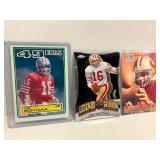 1983 Topps Joe Montana, Chrome and Pro Set