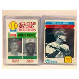 1973 Topps Lou Gehrig, 1979 Topps Roger Maris / Hank Aaron