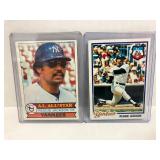 1977 and 1979 Topps Reggie Jackson