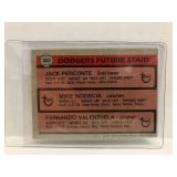 1981 Topps Mike Scioscia / Fernando Valenzuela RC