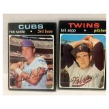 1971 Topps Baseball - Nine Cards