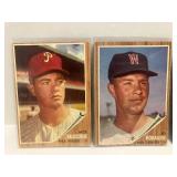 1962 Topps Baseball - Eight Cards