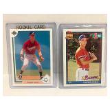 1991 UD and Topps Chipper Jones RCs