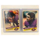 1977 Topps Chuck Foreman and Ahmad Rashad