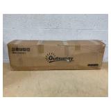 Outsunny Wooden Garden Box, 34.25H with 8 Pockets and Lockable Wheels, Foldable Side Clapboard, Elevated and Self-Draining Design, to Grow Herbs, Vegetables, and Flowers, Brown