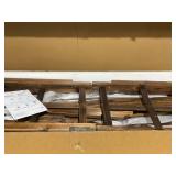 Outsunny 85" Wooden Garden Arbor for Wedding and Ceremony, Outdoor Garden Arch Trellis for Climbing Vines - Carbonized (Maybe Minor Transit Damage)