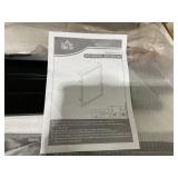 HOMCOM 24" x 32" Acrylic Shadow Box Frame, UV-Resistant Jersey Display Case with T-shirt Hanger and 2 Keys, Black