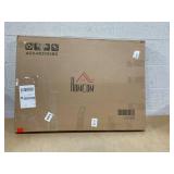 HOMCOM 24" x 32" Acrylic Shadow Box Frame, UV-Resistant Jersey Display Case with T-shirt Hanger and 2 Keys, Black