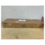 HOMCOM 44 Inches Ottoman with Storage, Lid, Legs, Corduroy End of Bed Bench for Living Room, Bedroom, Entryway, Beige