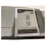 HOMCOM Tall Narrow Bathroom Storage Cabinet with Doors and Shelf Adjustability, Freestanding Linen Cabinet with 2 Cabinets and Countertop, Gray (Minor Transit Damage)