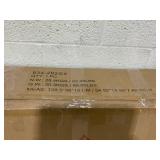 HOMCOM Tall Narrow Bathroom Storage Cabinet with Doors and Shelf Adjustability, Freestanding Linen Cabinet with 2 Cabinets and Countertop, Gray (Minor Transit Damage)