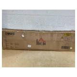 HOMCOM Tall Narrow Bathroom Storage Cabinet with Doors and Shelf Adjustability, Freestanding Linen Cabinet with 2 Cabinets and Countertop, Gray (Minor Transit Damage)