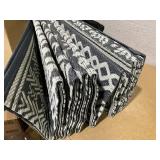 Outsunny Reversible Outdoor Rug Carpet RV Camping Rugs with Carry Bag, 9