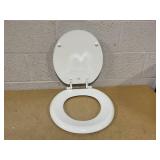 Bemis Round Enameled Wood Toilet Seat White