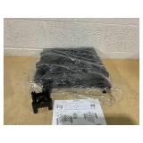 Pure Garden Black Plastic Square Planter Box with Lattice Pattern