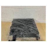 Pure Garden Black Plastic Square Planter Box with Lattice Pattern