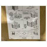 Pure Garden Black Plastic Square Planter Box with Lattice Pattern