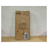 2 Step Ladder, Sturdy Steel Step Stool with Anti-Slip Wide Pedals