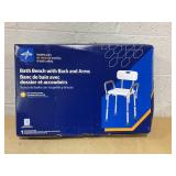 Medline Bath Bench with Back and Arms