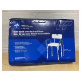 Medline Bath Bench with Back and Arms