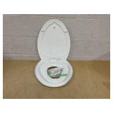 Mayfair NextStep2 Slow-Close Toilet Seat with Built-In Toddler Potty Training Seat, Removable, White, Elongated