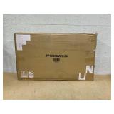 Costway Set of 2 Wooden Dining Chairs Mid Century Farmhouse Retro Kitchen Chairs (WHITE RUSTIC)