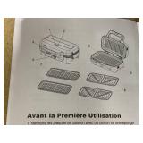 KOTEK 3 In 1 Sandwich Maker, Waffle Maker with Removable Plates, 5-Gear Temperature Control, Non-Stick Coating, Cool Touch Handle & Indicator Lights, Panini Press for Breakfast, 1200W