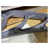 Toolsempire Window Awning Door Canopy, 48" x 40" Door Awnings Exterior with UPF50+ Sun Rain Snow Protection & Hallow Polycarbonate Sheet, Outdoor Front Door Entrance Canopy (Gray)