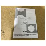 Costway Wooden Dining Table with Round Tabletop and Curved Trestle Legs-Walnut