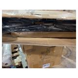 Outsunny 4 Piece Outdoor Bar Set with Umbrella, Patio Dining Set with 2 Folding Chairs, Wave Textured Tempered Glass Table for Backyard, Garden, Deck, Poolside, Beige