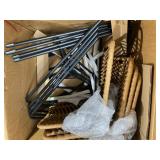 HOMCOM Set of 4 Rattan Barstools Wicker Counter Stools with Steel Legs and Footrest for Dining Room Kitchen Pub Yellow (Missing Hardware)