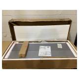 Buffet Cabinet with Storage, Wood Console Table with Open Compartment, 2 Doors Cabinet with Adjustable Shelf, Credenzas for Living Room, Kitchen Sideboards for Home Coffee Bar (Gray)