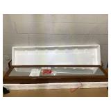 Buffet Cabinet with Storage, Wood Console Table with Open Compartment, 2 Doors Cabinet with Adjustable Shelf, Credenzas for Living Room, Kitchen Sideboards for Home Coffee Bar (Gray)