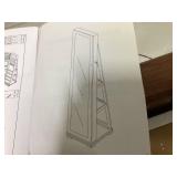 Buffet Cabinet with Storage, Wood Console Table with Open Compartment, 2 Doors Cabinet with Adjustable Shelf, Credenzas for Living Room, Kitchen Sideboards for Home Coffee Bar (Gray)