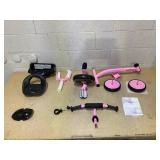 Babyjoy Toddler Tricycle Kids Trike with Adjustable Seat and Storage Basket Aged 3-5 Years Old, Pink (Maybe Missing Hardware)