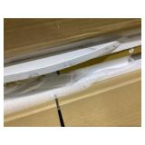 COSTWAY Coffee Table Set of 3, Round Faux Marble Coffee Table and 2 Square End Side Tables with Metal Frame, Modern 3-Piece Living Room Tables Set for Small Space, Apartment (White & Gold)