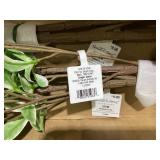LOT OF 4 36" Faux Variegated Terminalia Leaf Branch - Hearth & Hand with Magnolia