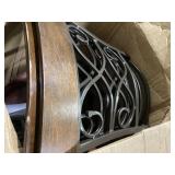 Costway Set of 2 Vintage Bar Stools 30" Swivel Padded Seat Bistro Dining Kitchen Pub Chair (USED, Missing Hardware)